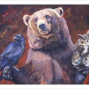 5x7 Note Card Set - &quot;Bear the Arbitrator&quot; - (4) Note Cards Included