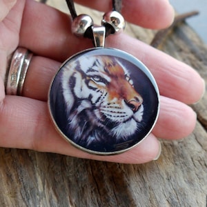 Tiger Pendant Necklace &quot;Christin&#39;s Tiger&quot;