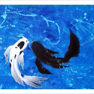 5x7 Note Card Set - &quot;Koi Noyokan&quot; - (4) Note Cards Included