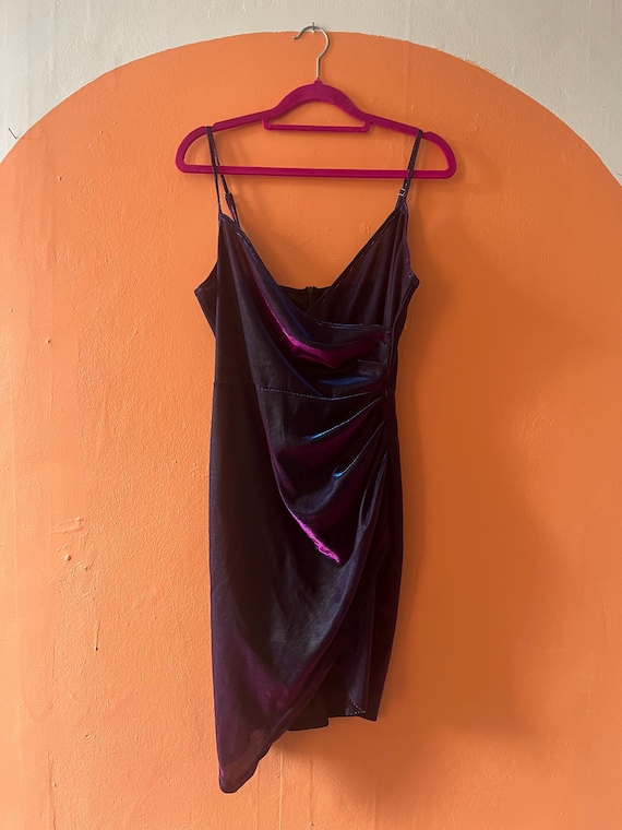 Purple Disco Mini Dress