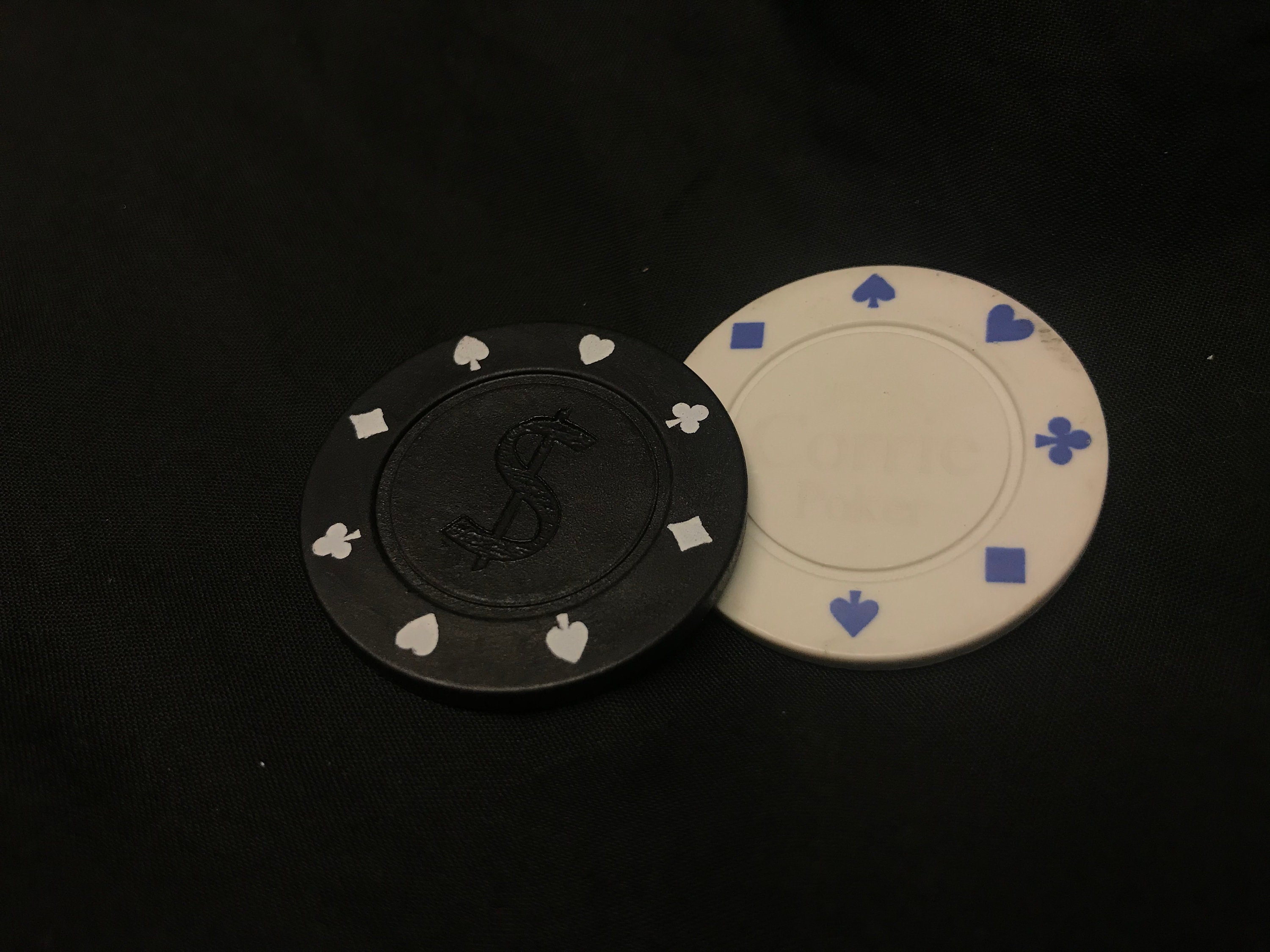 PERSONALISED Poker Chip Key Ring Etsy