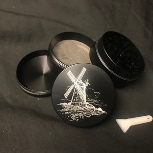 50mm laser engraved custom/personal herb grinder with your logo/design or message personalised image 8