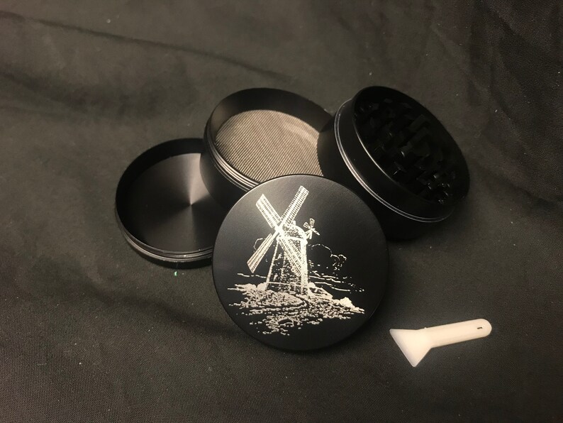 50mm laser engraved custom/personal herb grinder with your logo/design or message personalised image 8