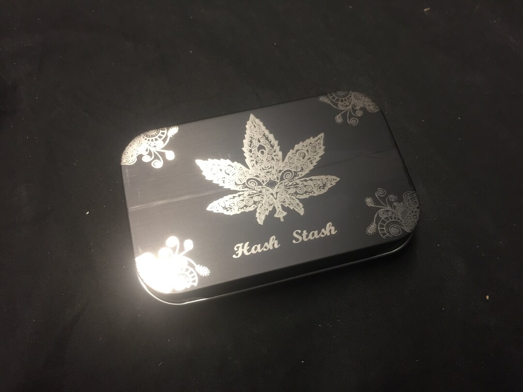 personalised tobacco tin Chrome - Engraved Birthday Smoking Gift Personalised Tobacco Tin Travel 2oz