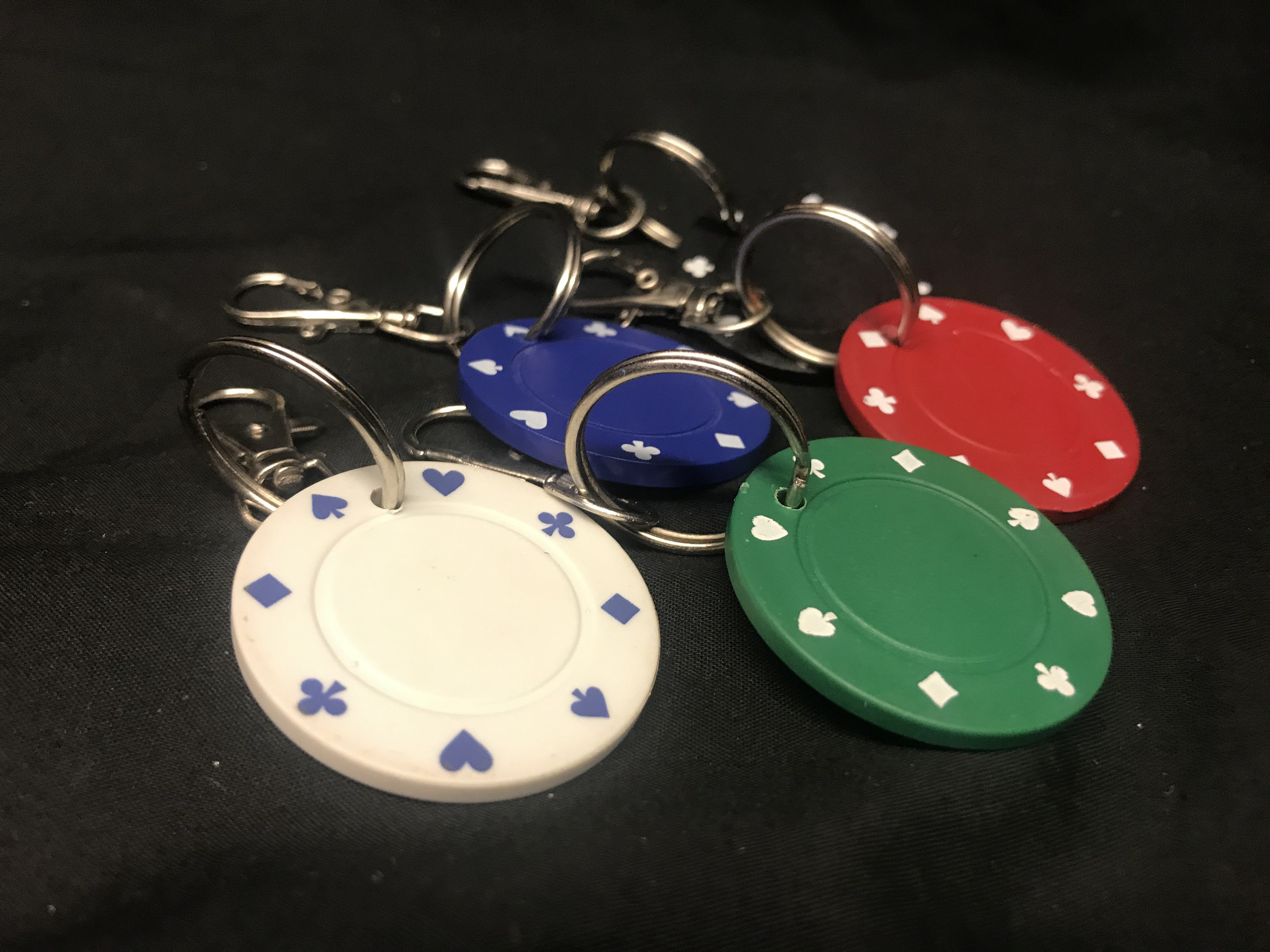 PERSONALISED Poker Chip Key Ring - Etsy
