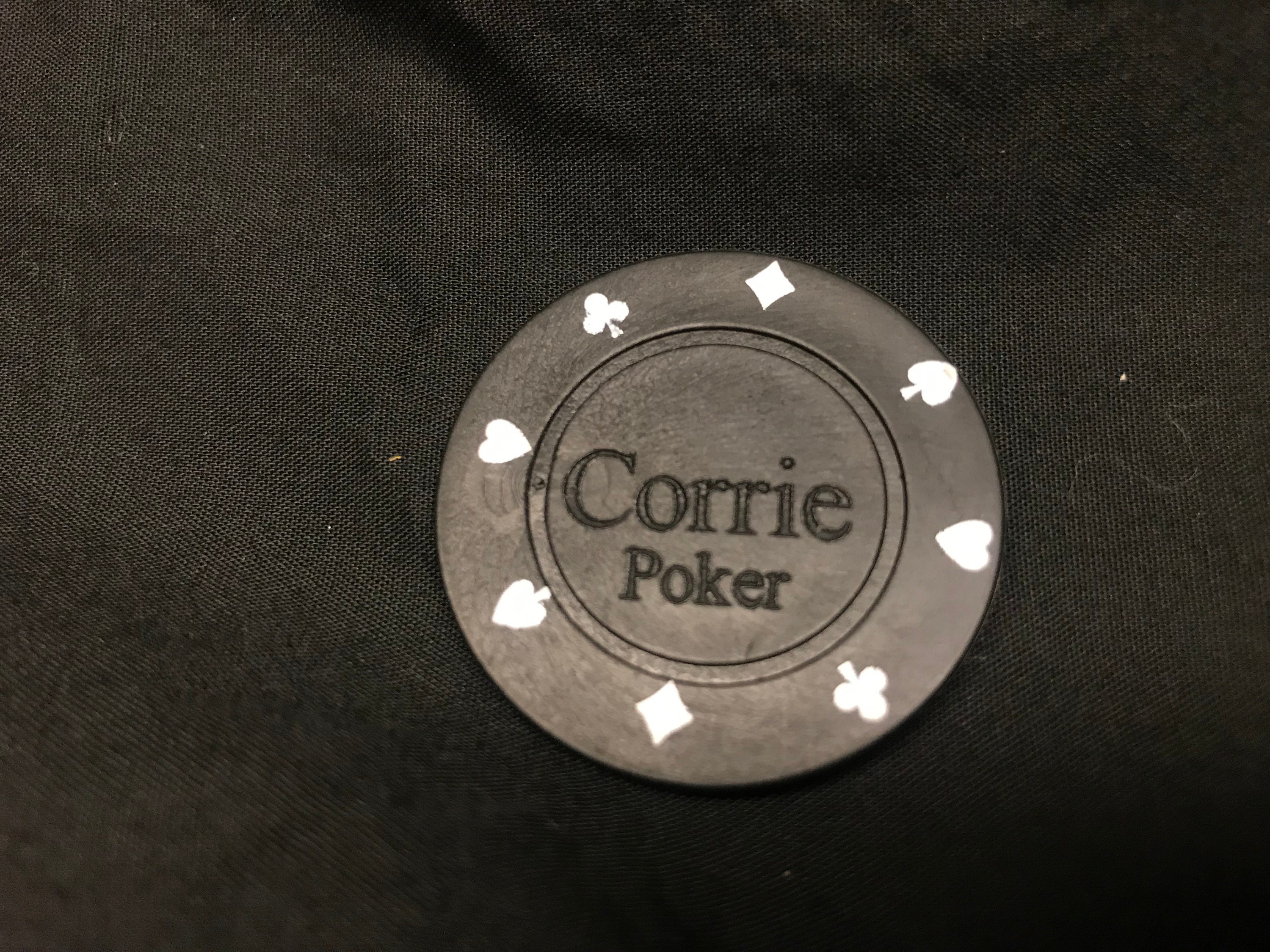 PERSONALISED Poker Chip Key Ring Etsy
