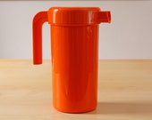 Vintage Orange Pitcher by Designer André Morin