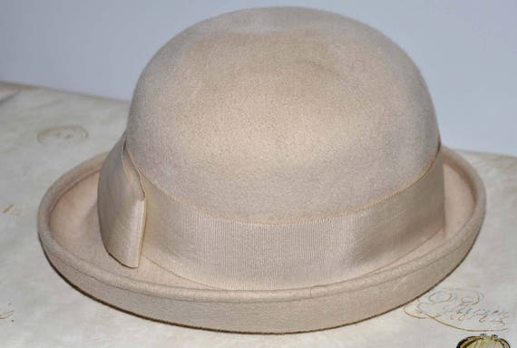 Tan Vintage Wool Hat, Vintage Wool Hat, Women's V… - image 3