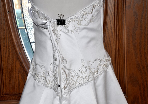 Vintage White Oleg Cassini Wedding Gown, White Ol… - image 10