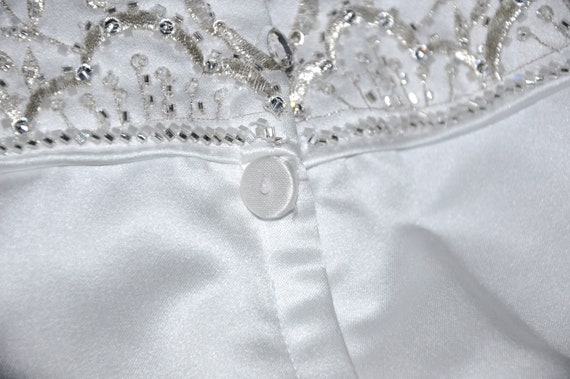 Vintage White Oleg Cassini Wedding Gown, White Ol… - image 9