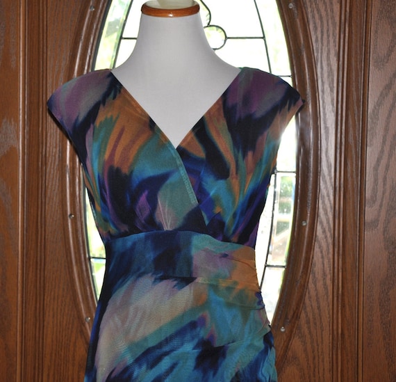 Times dress in blue multi cheap