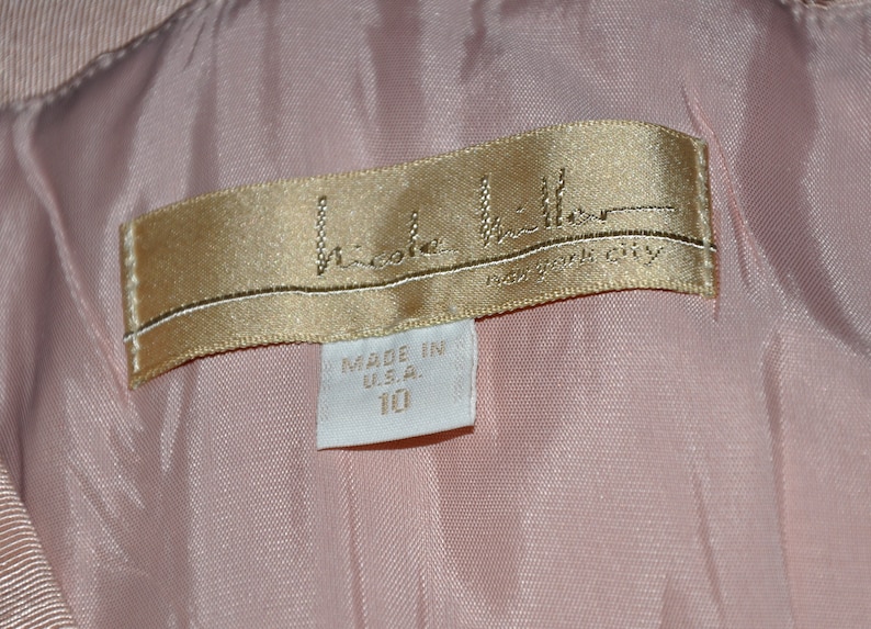 VTG Nicole Miller Black Leather Corset Belt Gold Lip Charm Buckle Wide L Y2K