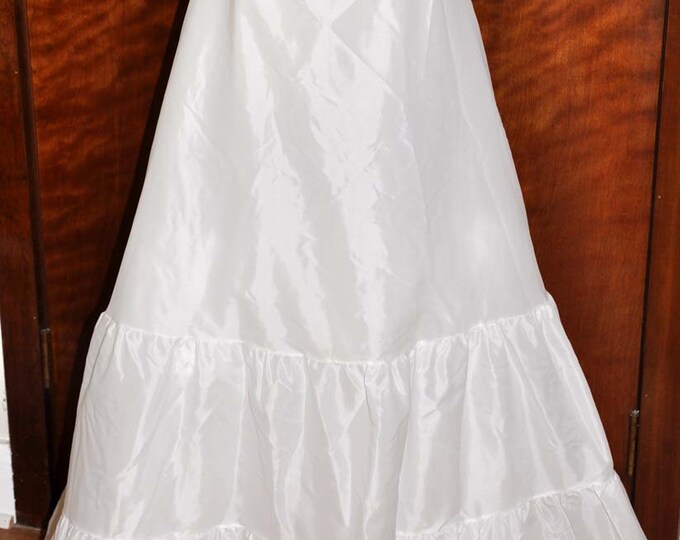 Vintage Wedding Slip, Floor Length Slip, by Sydney Bush, Size 10, Bridal Petticoat, Bridal Slip