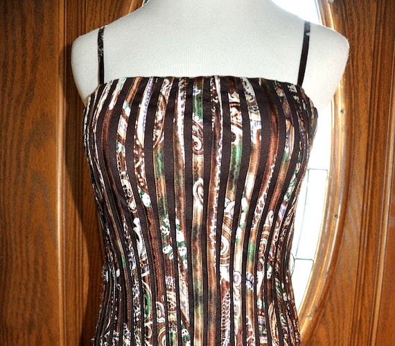 Cache Chocolate Brown Party Cocktail Dress 3/4 Length… - Gem