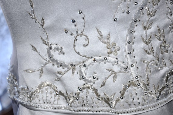 Vintage White Oleg Cassini Wedding Gown, White Ol… - image 5