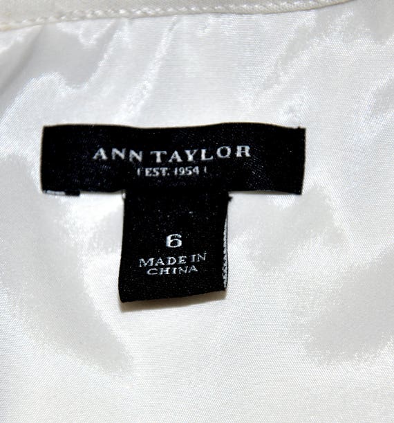 Vintage Ann Taylor Cream Dress, Vintage Ivory Dre… - image 8