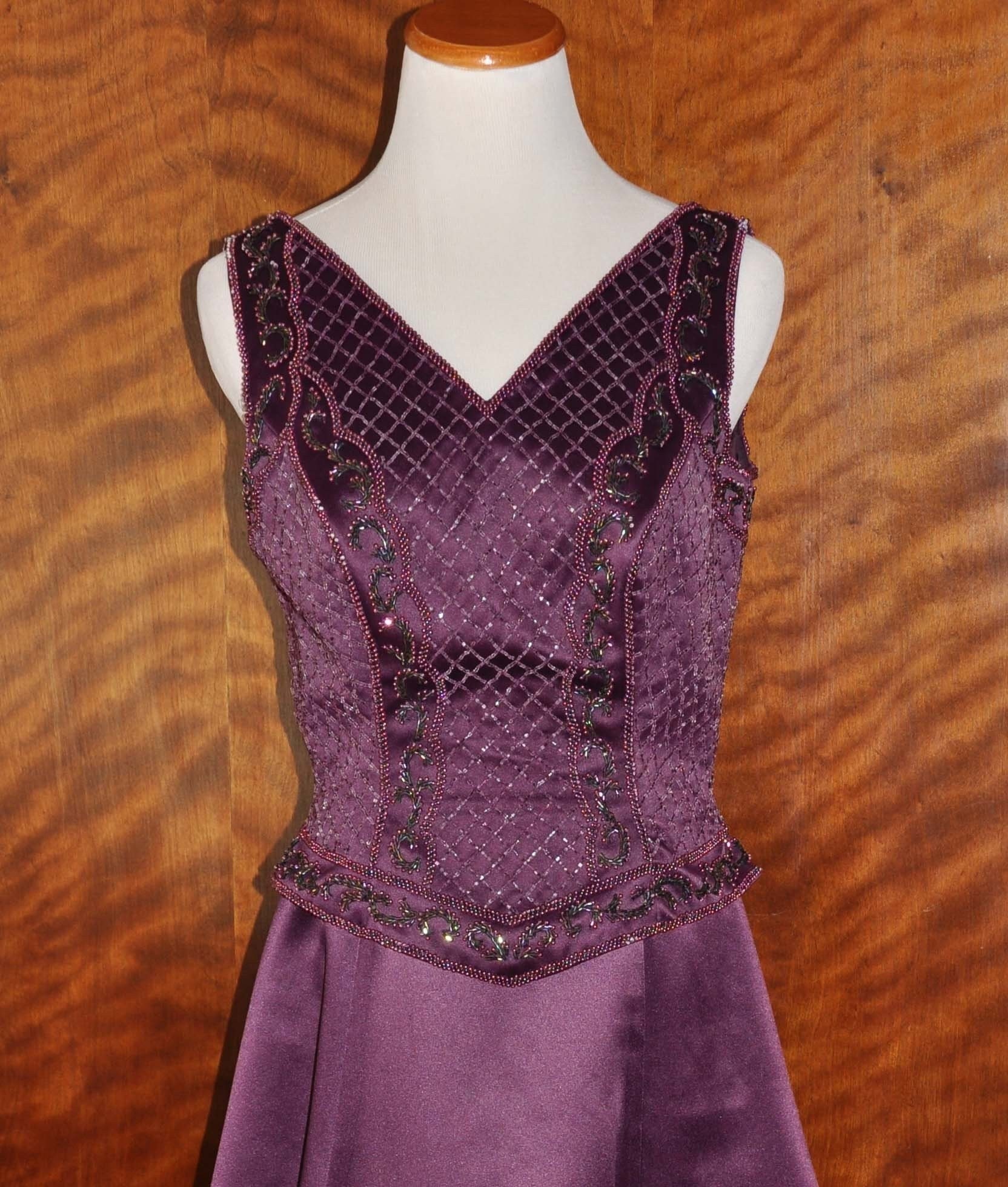 Beaded Plum Dress - Etsy Beaded Plum Dress - Etsy