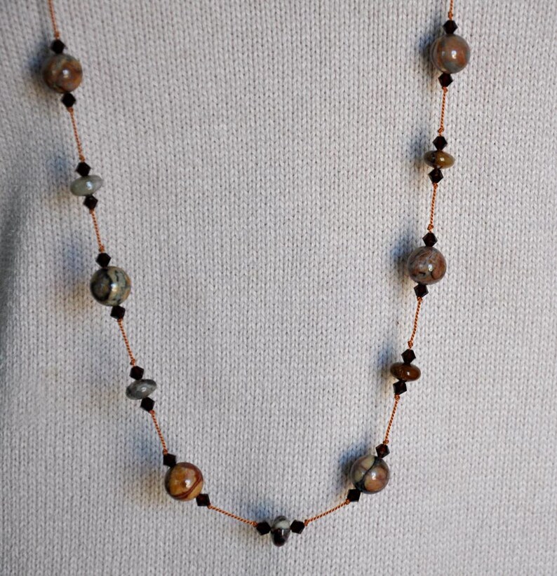 Andrea Necklace Knotted Black