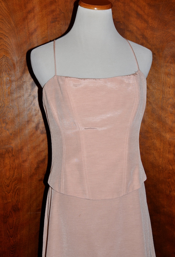 Vintage Nicole Miller Pale Peach Full Length Corse