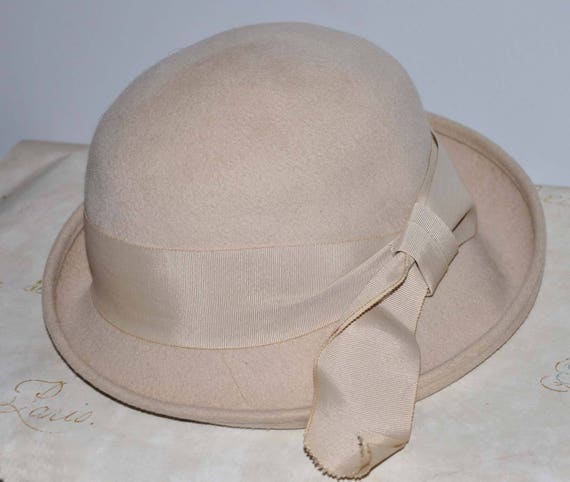 Tan Vintage Wool Hat, Vintage Wool Hat, Women's V… - image 1