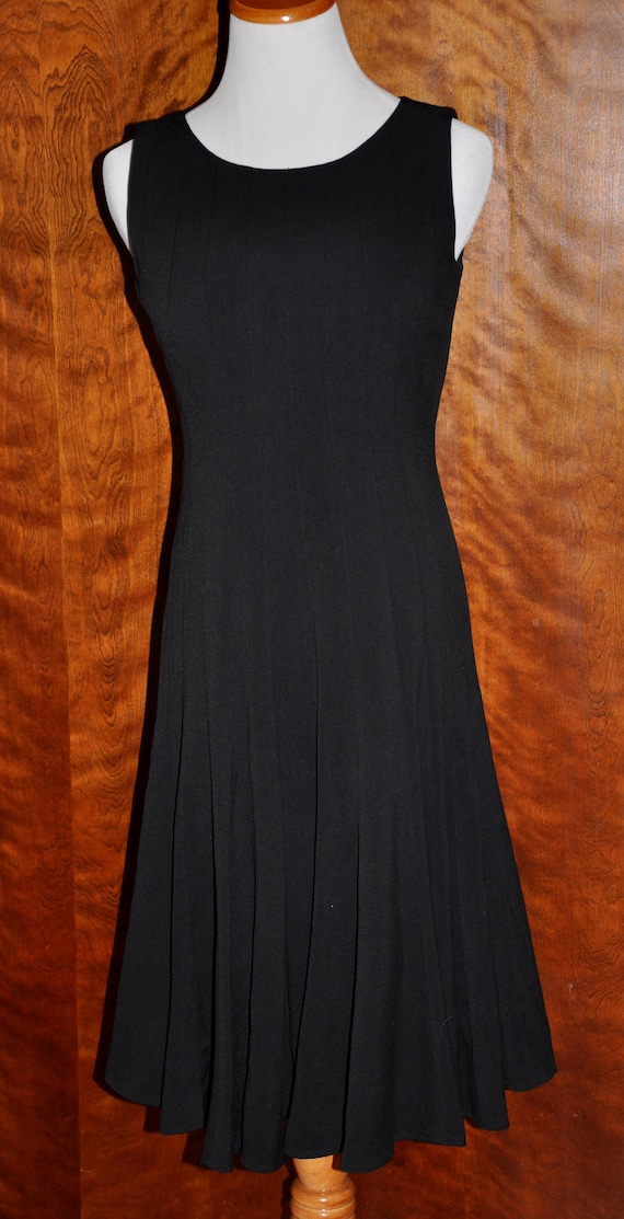 calvin klein black sleeveless dress
