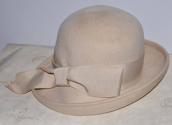 Tan Vintage Wool Hat, Vintage Wool Hat, Women's V… - image 2