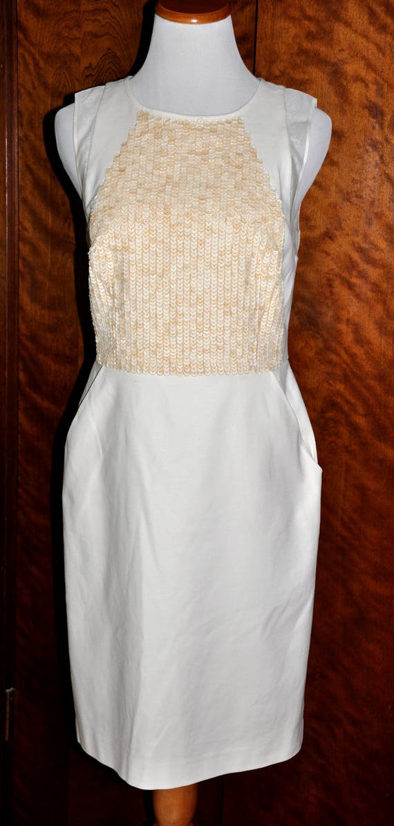 Vintage Ann Taylor Cream Dress, Vintage Ivory Dre… - image 2