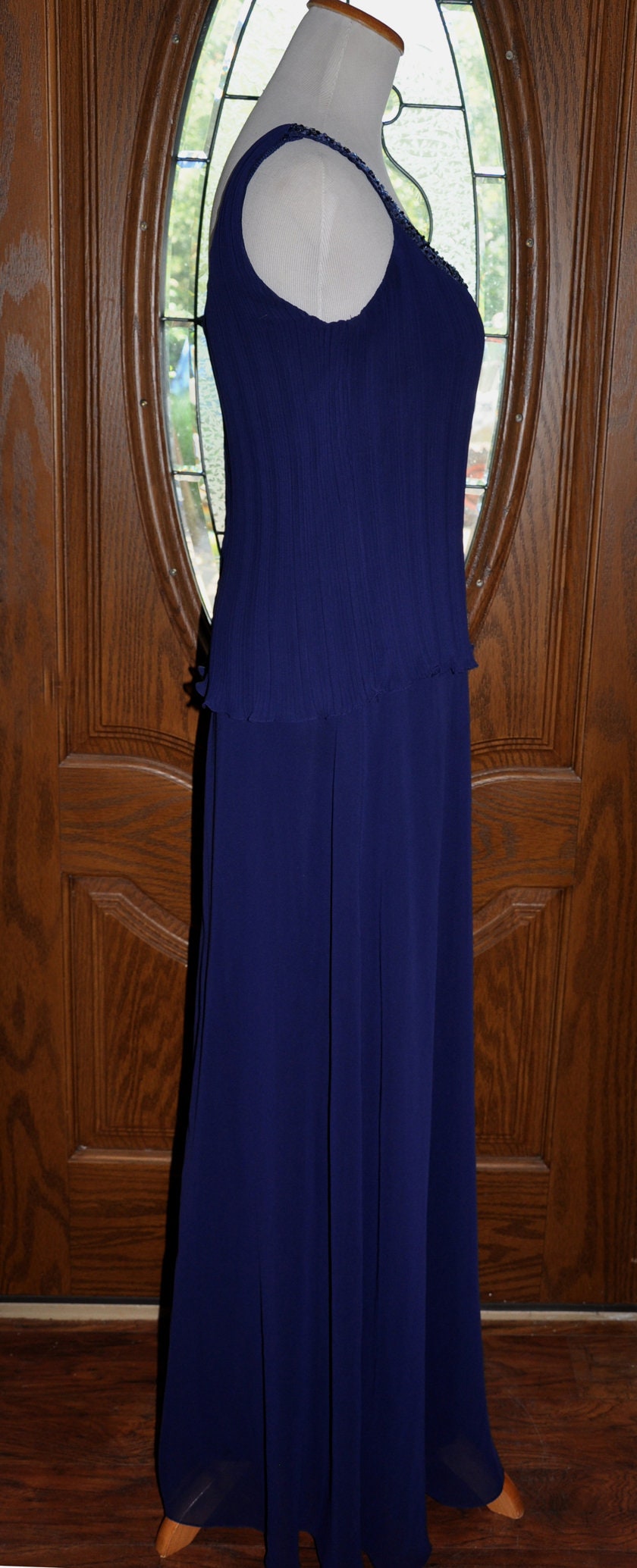patra beaded dress Patra Dress Womens Size 6 Green Lace Beaded Formal Gown Evening Maxi Taffeta VTG