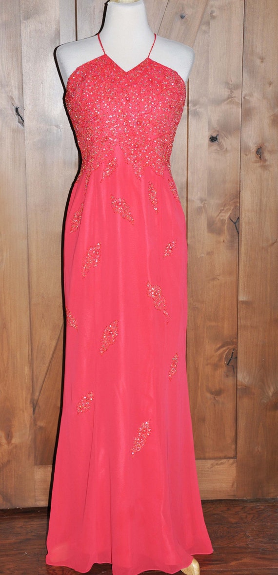 cider gold dress GLS GL3817 Fitted Long Prom Corset Beaded Sequin Dress