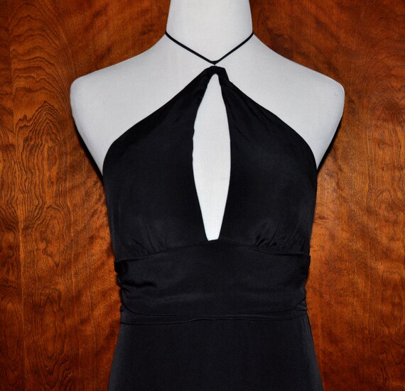 nicole miller black gown