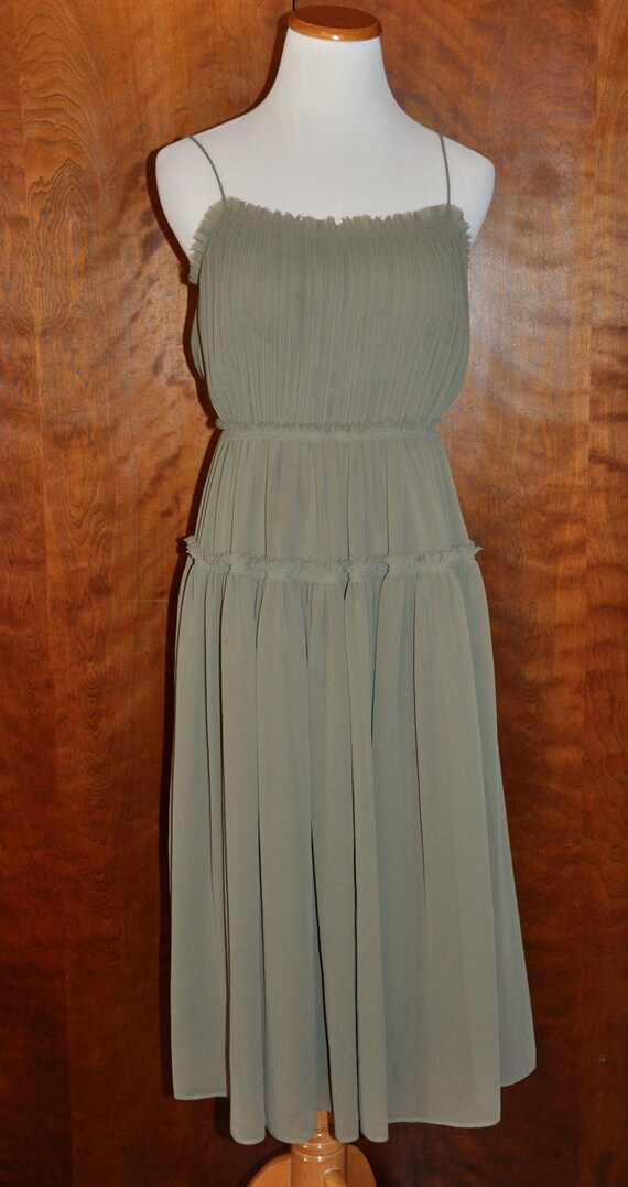 Vintage Banana Republic Army Green Spaghetti Straps & Shirred Bodice Sun  Dress - Etsy