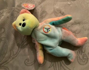 Ty Peace Beanie baby, 1996. rare with tag errors. Mint condition