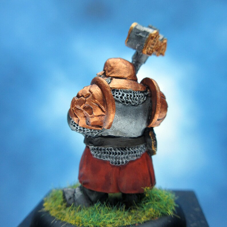 Painted Scibor Miniature Dwarf Iron Hammer
