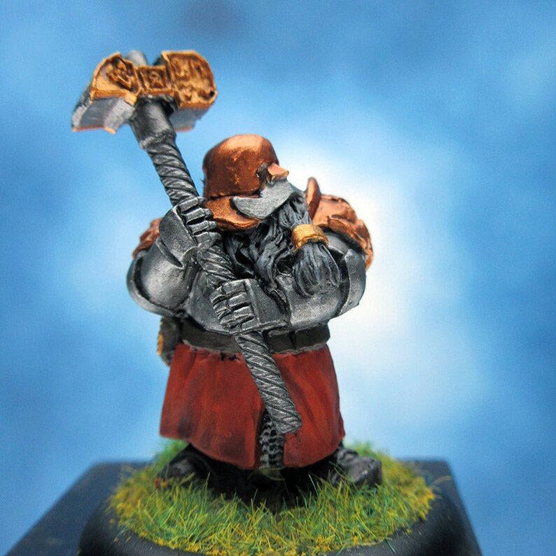 Painted Scibor Miniature Dwarf Iron Hammer