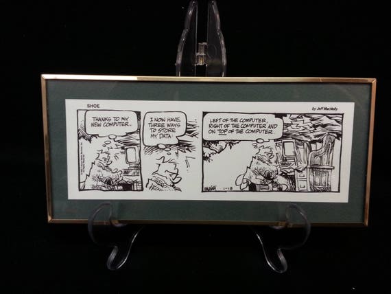 Shoe Classcom Inc Desk Art Computer Humor Comic Strip By Etsy