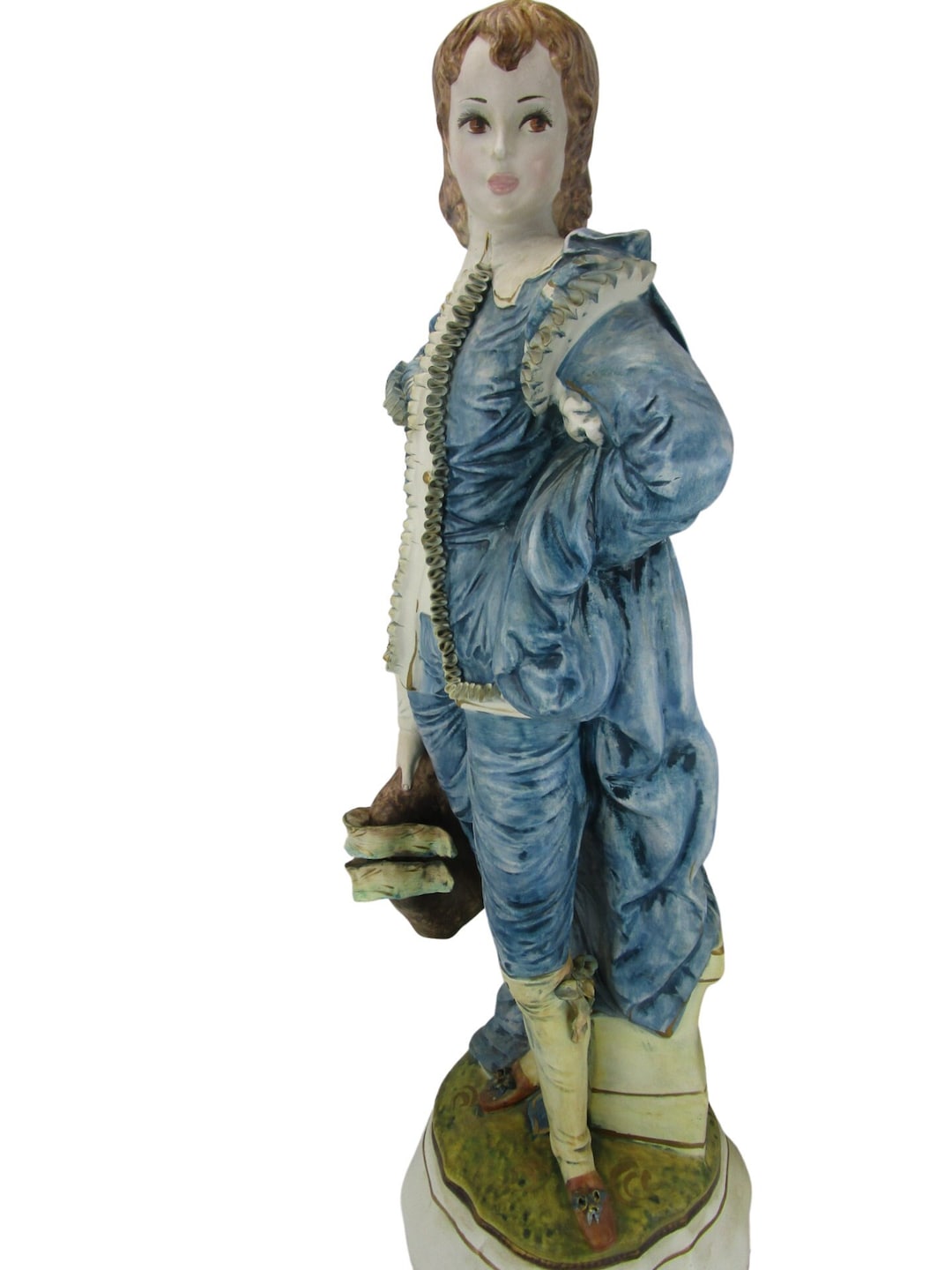 Blue Boy Statue 31 Tall Azzolin Brothers Lamp Base Conversion 1964 Made