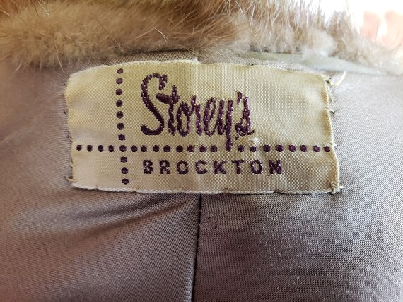 Vintage Storey's  Brockton, MA Mink Fur Stole, Wr… - image 8