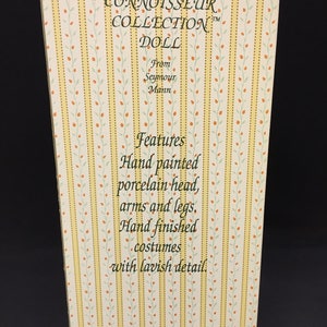 Seymour Mann Connoisseur Collection Doll Jeanine in original box plus stand image 10