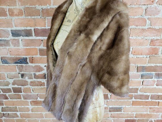 Vintage Storey's Brockton, MA Mink Fur Stole, Wrap, … - Gem