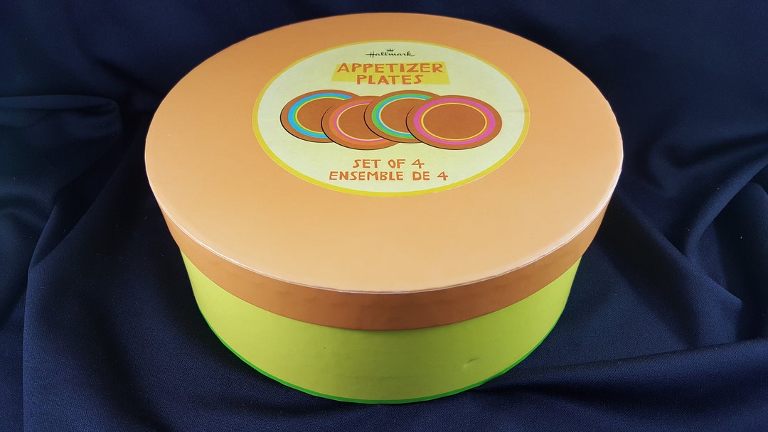 Hallmark Plates appetizersaladdessert Set of 4 With Box Etsy