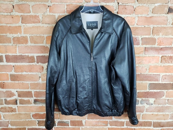 Izod Men S Black Soft Leather Jacket Size Xl - Izod Men S Leather Jacket Izod Men S Black Soft Leather Jacket Size Xl - Izod Men S Leather Jacket