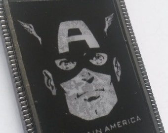 Black & White Captain America Necklace