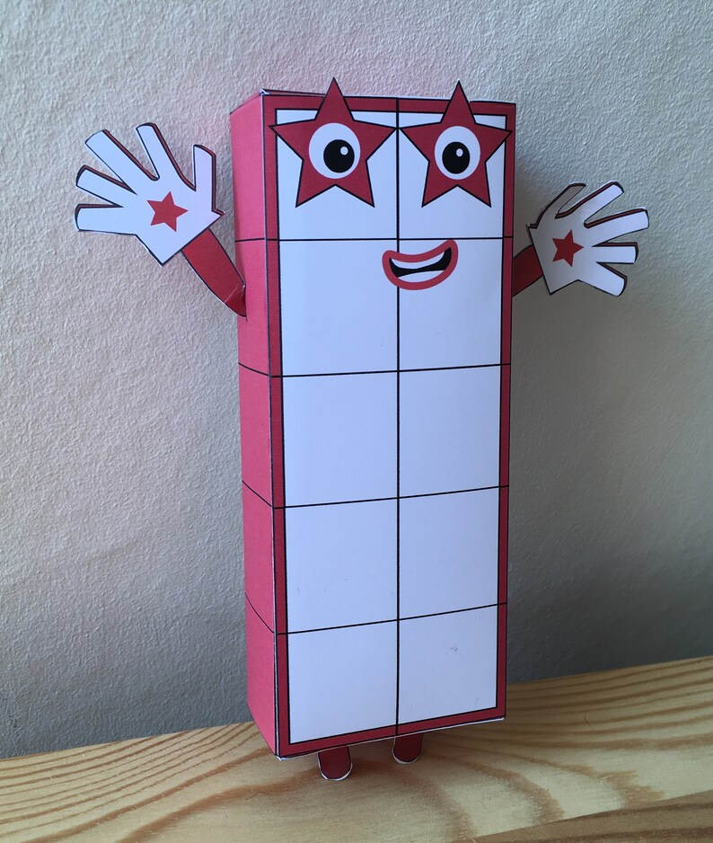 Numberblocks 6-10 Printable Paper Toys \/ Origami templates \/  Etsy