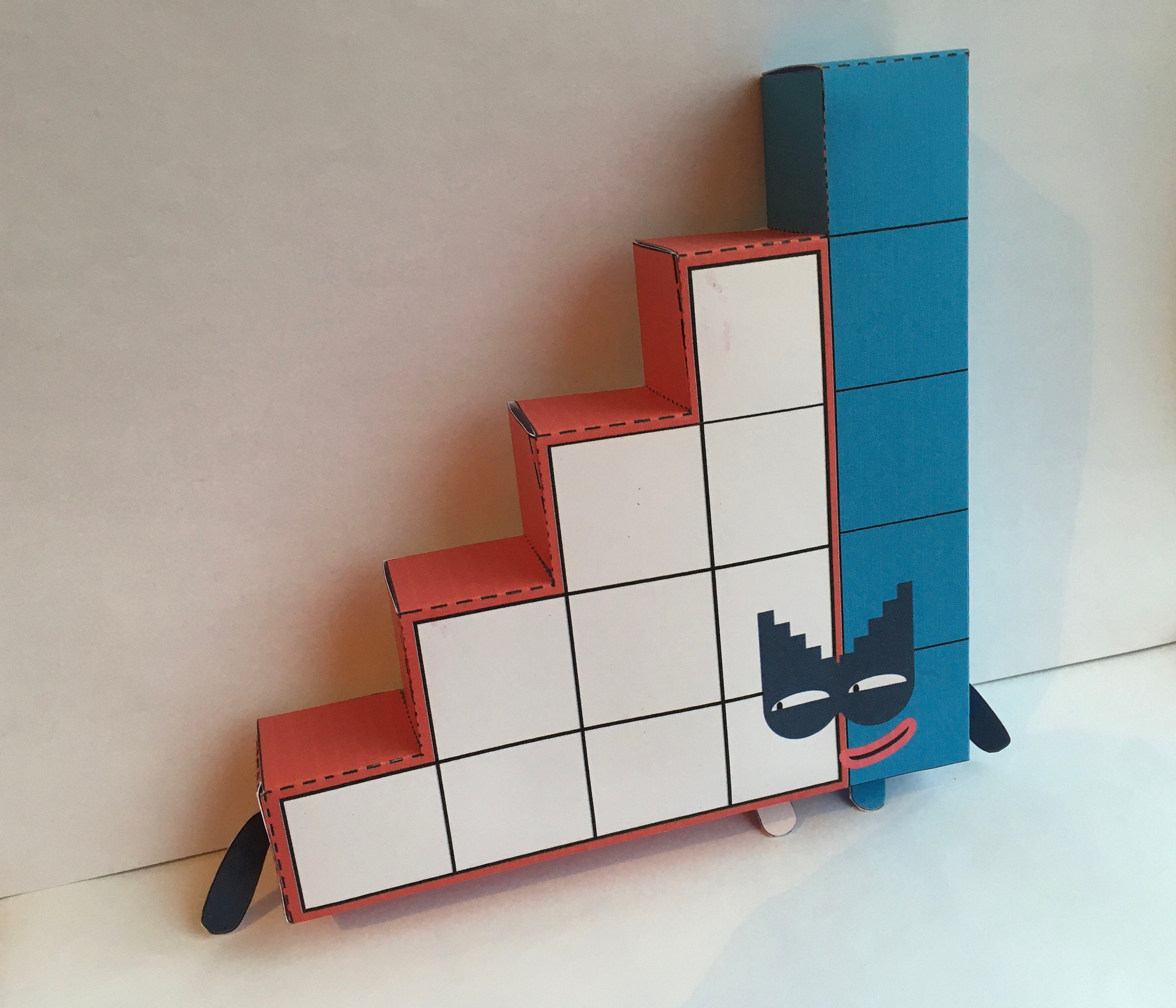 NUMBERBLOCKS Free Printable Paper Toy Template