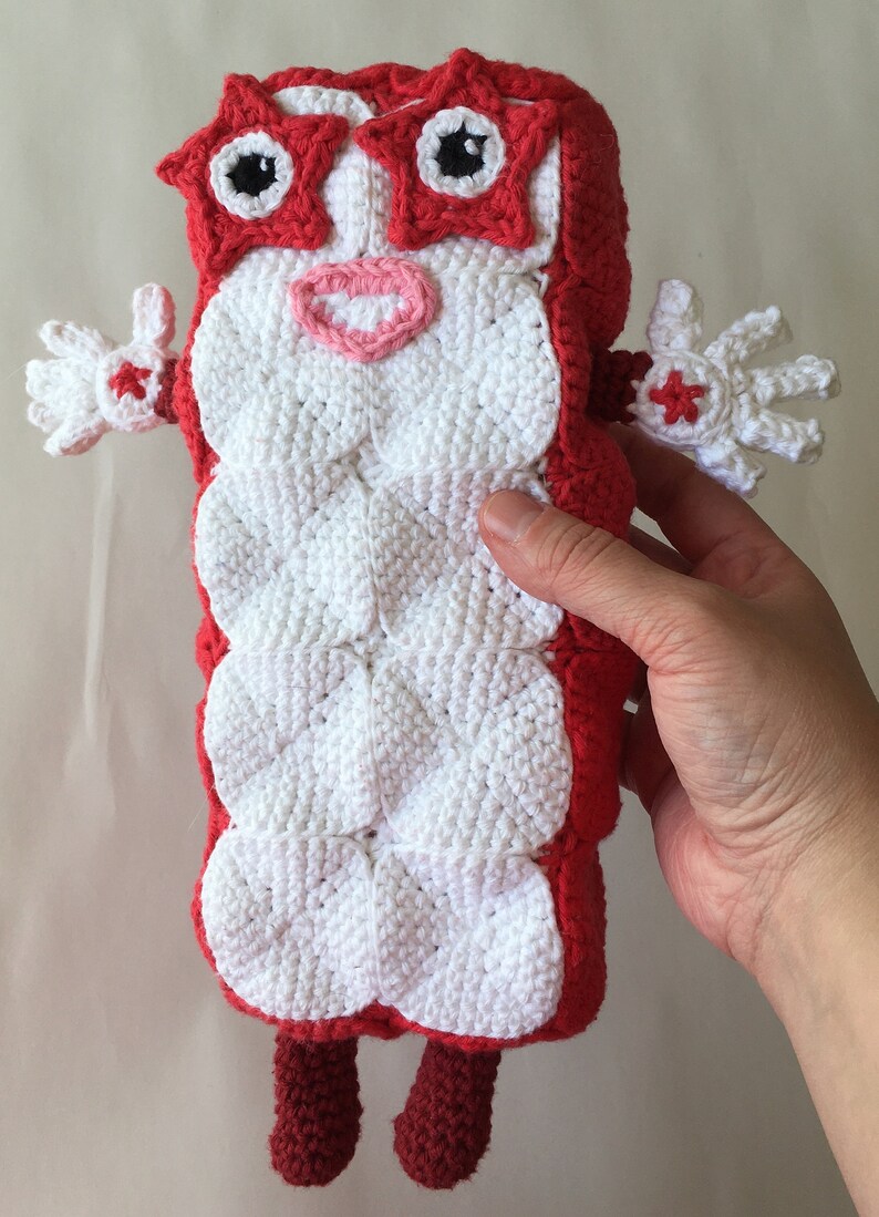 Numberblocks 6-10 Crochet Pattern for soft toys US Left and | Etsy