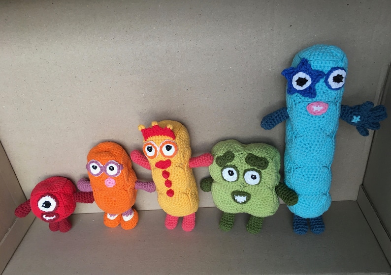 Numberblocks 1-5 Crochet Pattern for Soft Toys US Version | Etsy