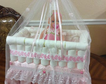 crib diaper cake