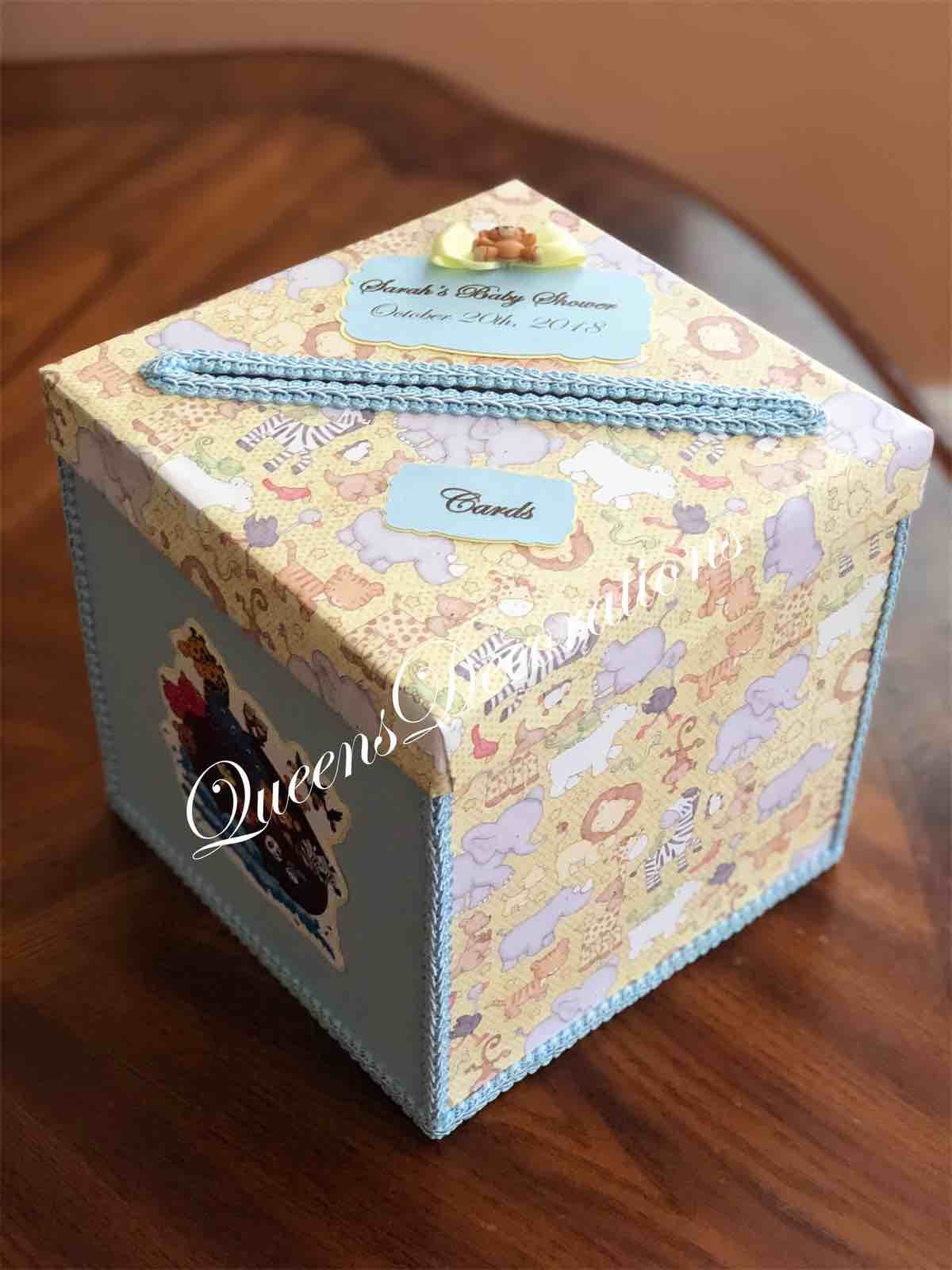 Card box for baby shower sale boy