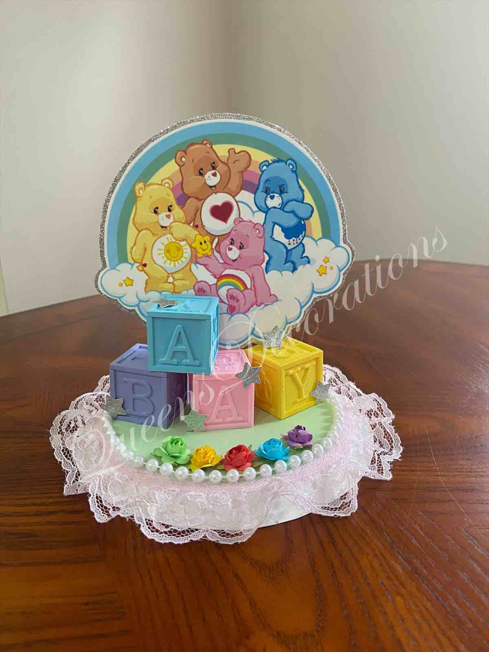 Care Bear Cake Topper/ Beautiful Cake Topper With Care Bears/ Etsy