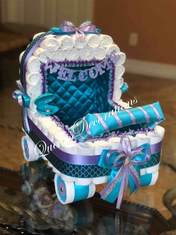 diaper stroller for baby shower
